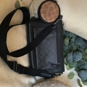 Coach Black and Brown Crossbody Bag